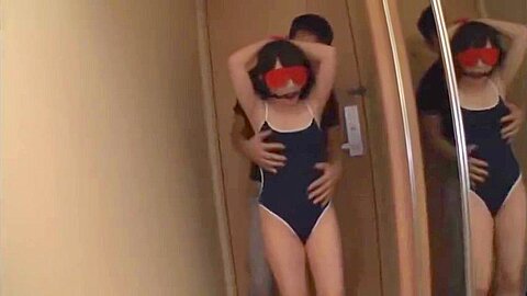 Japanese bondage vibed in swim suit...