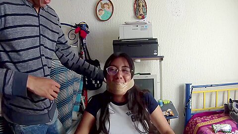 Another mexican girl wrap gagged part...