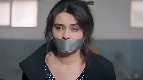Turkish actress yagmur sahbazova tape gagged...