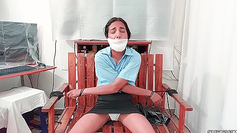 Nabbed Teenage And Gagged By Evil Bdsm...
