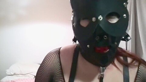 Hooded Gagged And Clamped...
