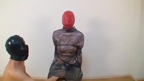 Jp rubber dress and hood breathplay...