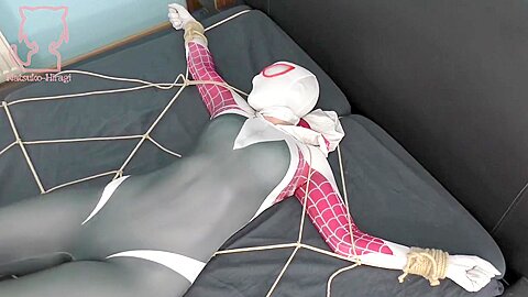 Spider gwen tied up...