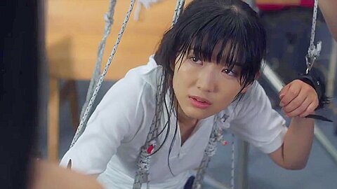 Japanese School Girl Tied In Gym...