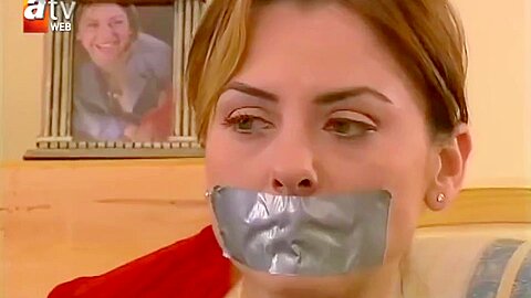 Sexy turkish women tape mouth...